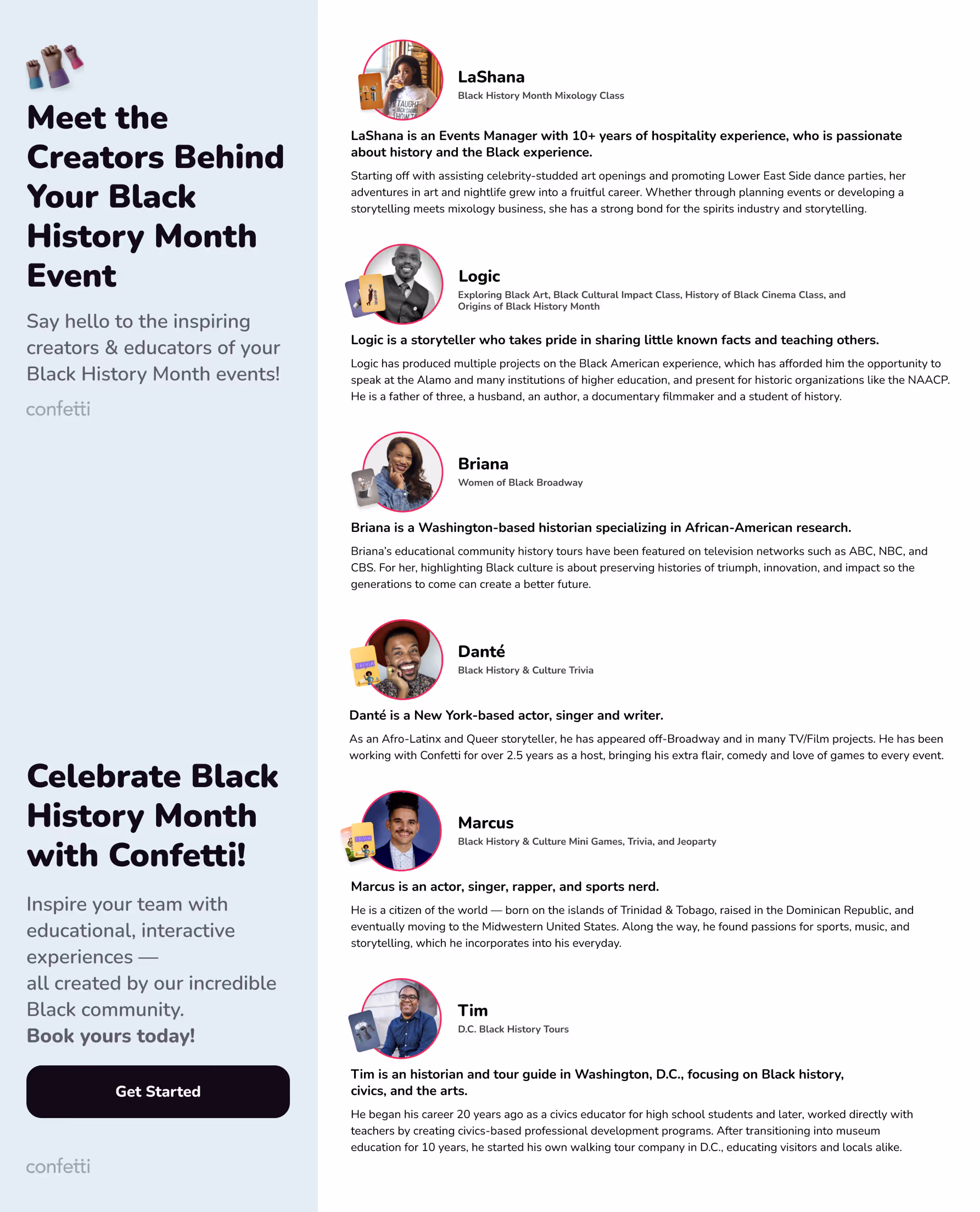 Meet the creators behind your Black History Month Event