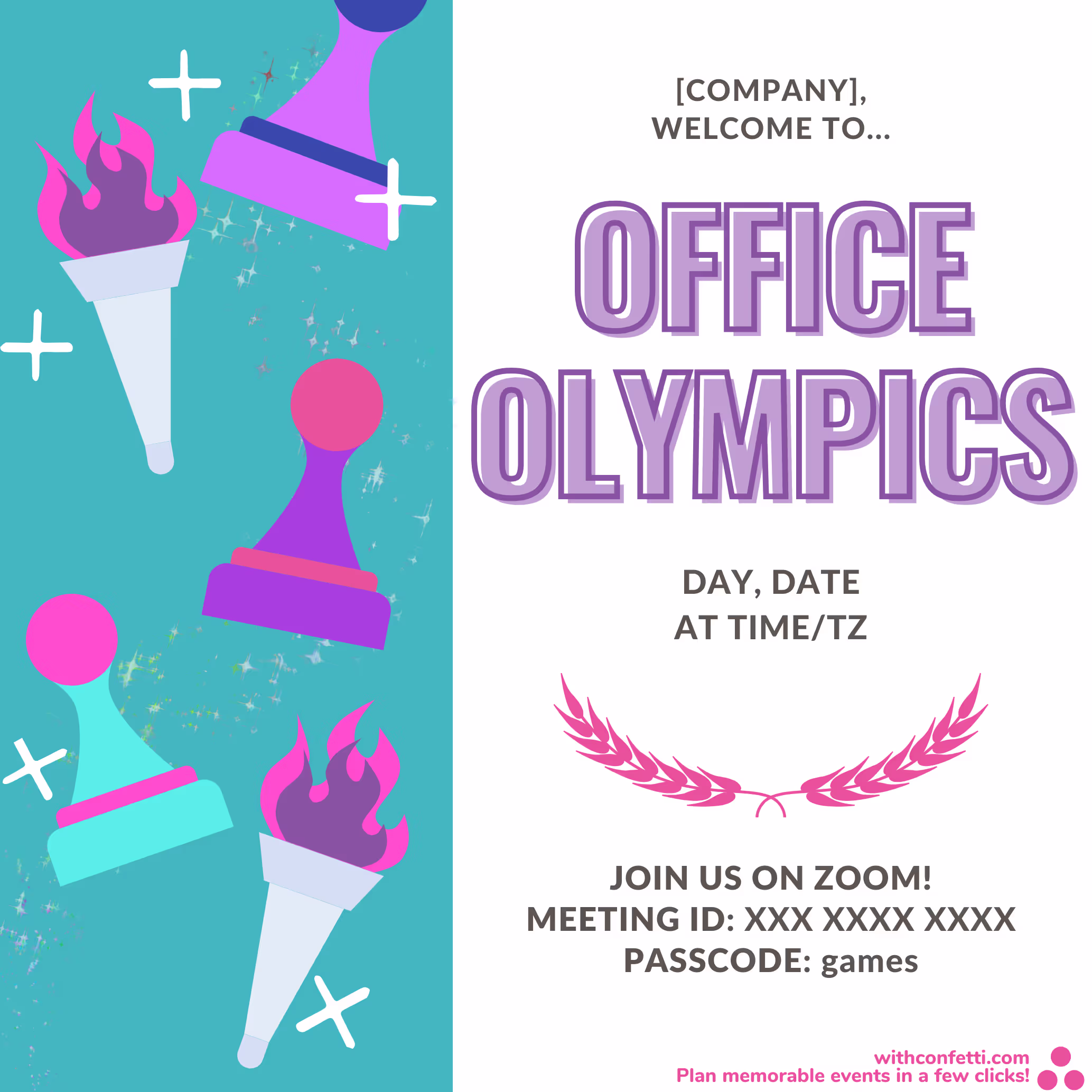 Office Olympics - Event Invitation Sample
