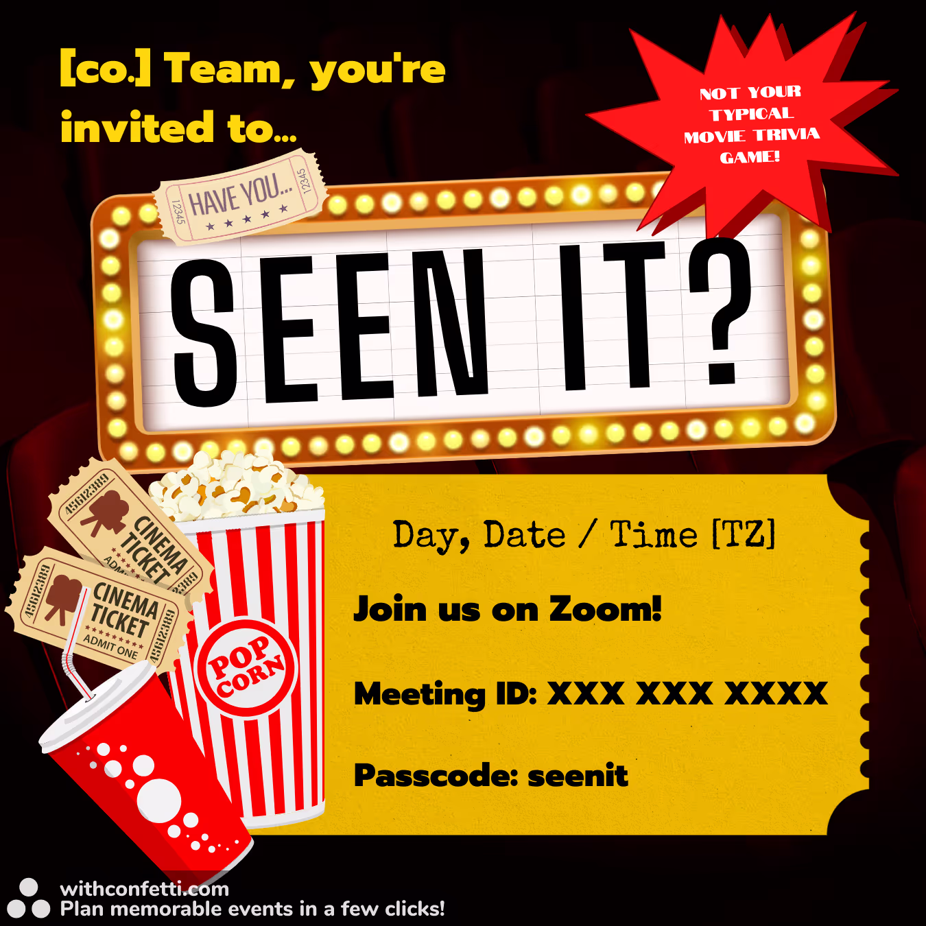 Seen It? - Event Invitation Sample