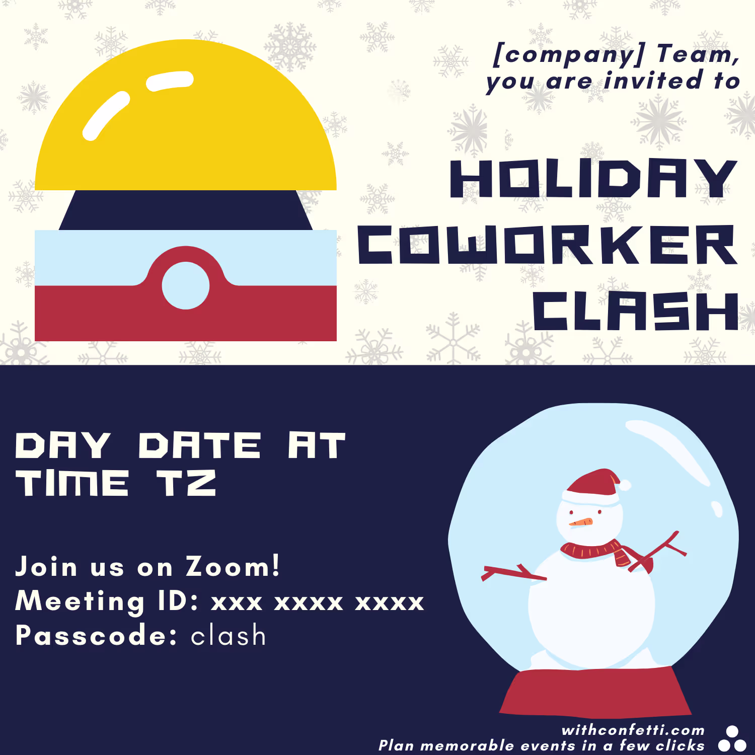 Holiday Coworker Clash - Event Invitation Sample