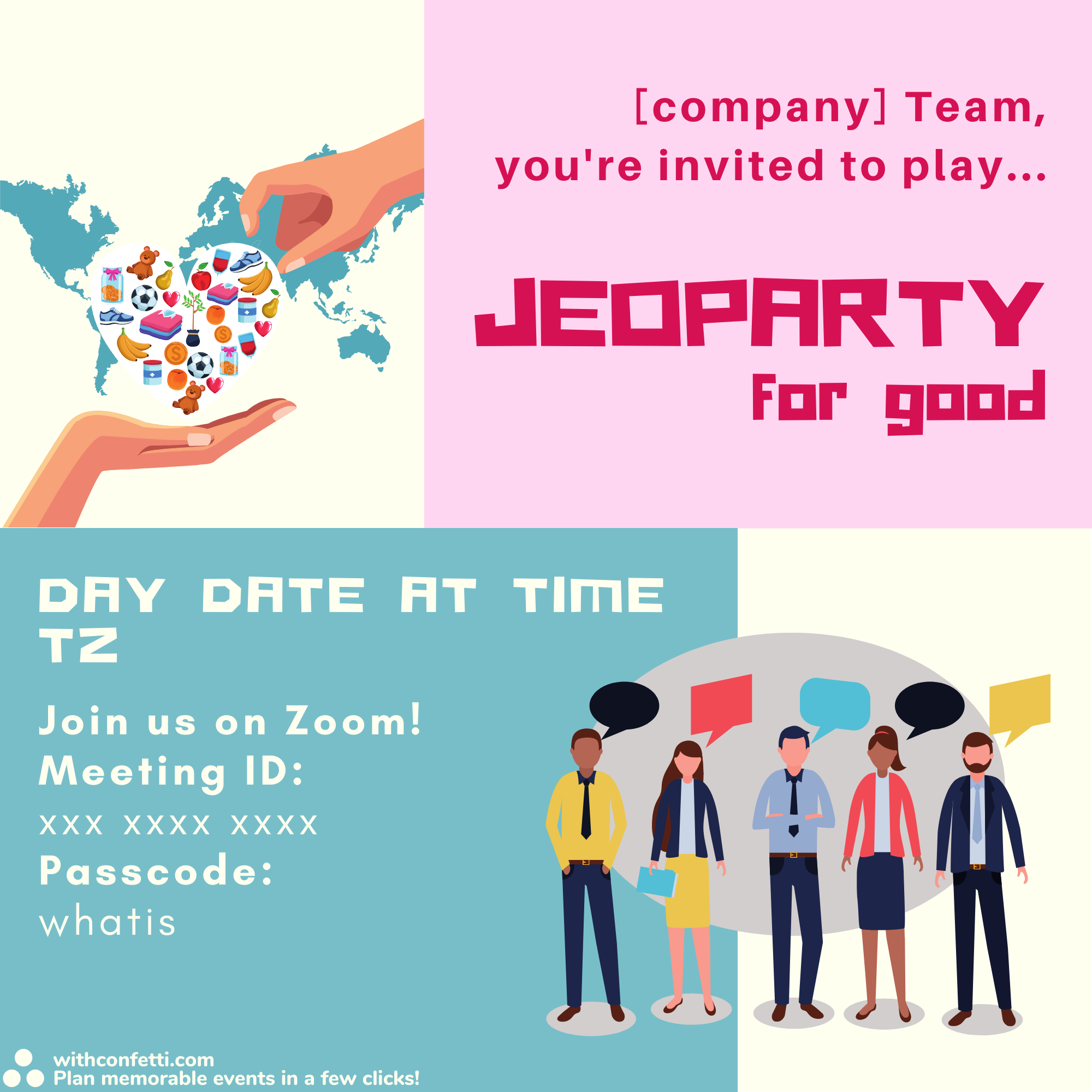 Jeoparty for Good - Event Invitation Sample