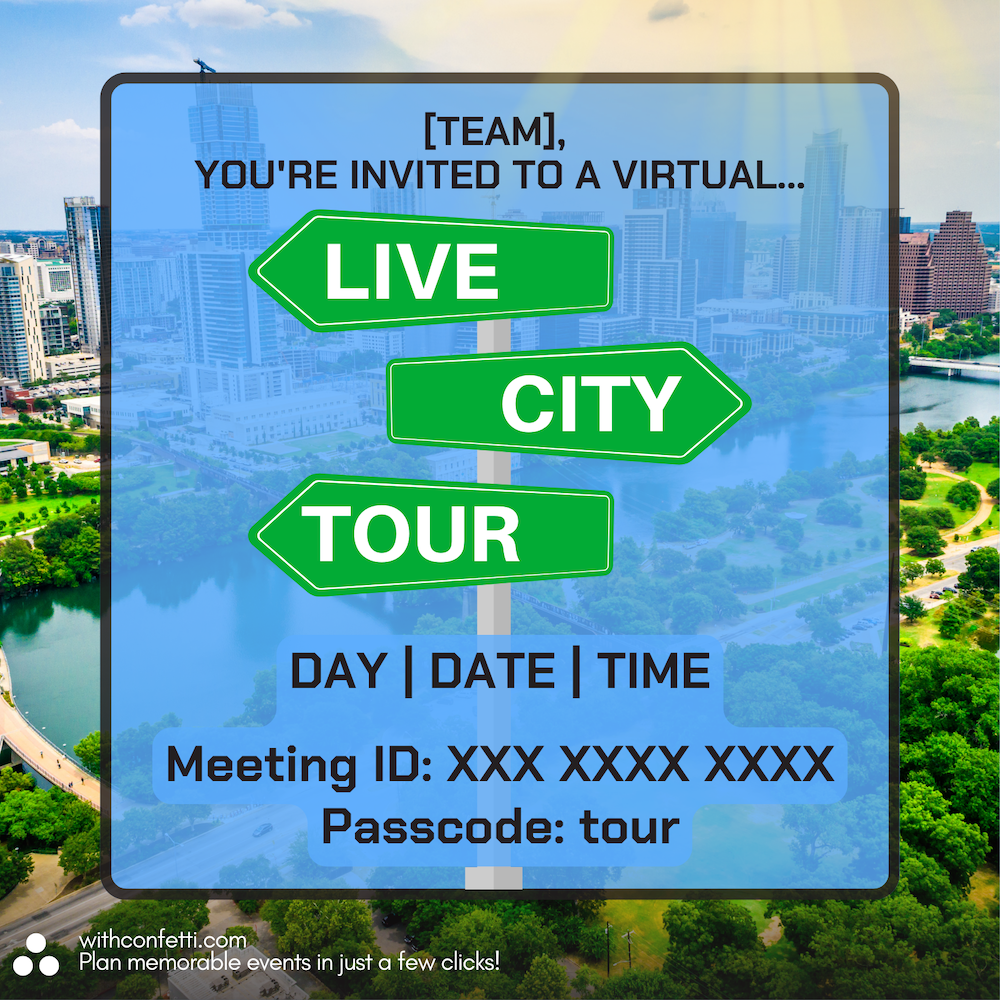 Live City Tours - Event Invitation Sample