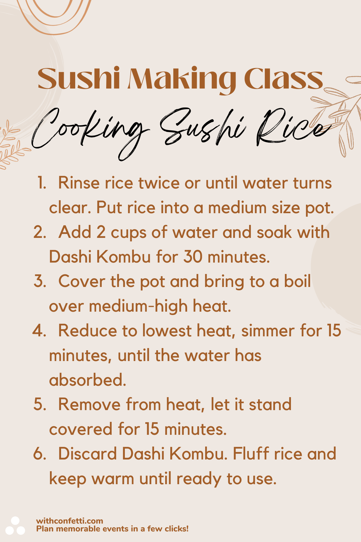 Cooking Sushi Rice for Sushi Making