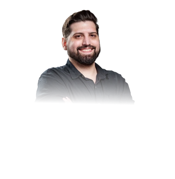 Foto do Tiago Oliveira, ansioso pra te acompanhar nessa jornada nas Opções de Mestre.
