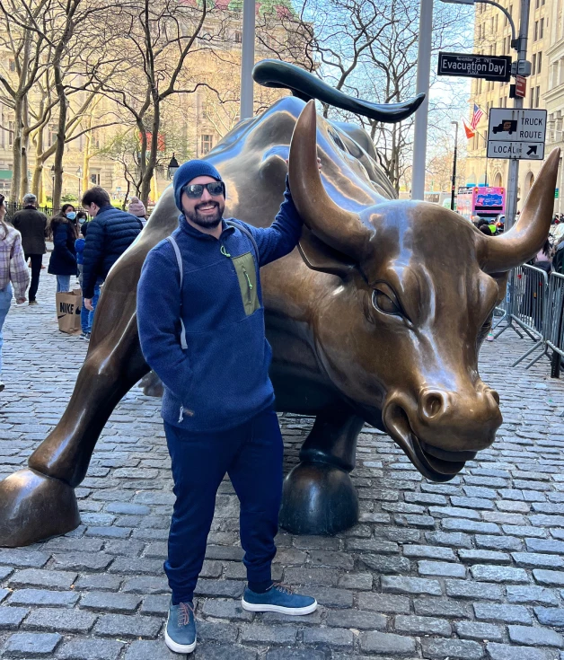 Foto do Tiago Oliveira em uma das suas viagens pelos Estados Unidos.
