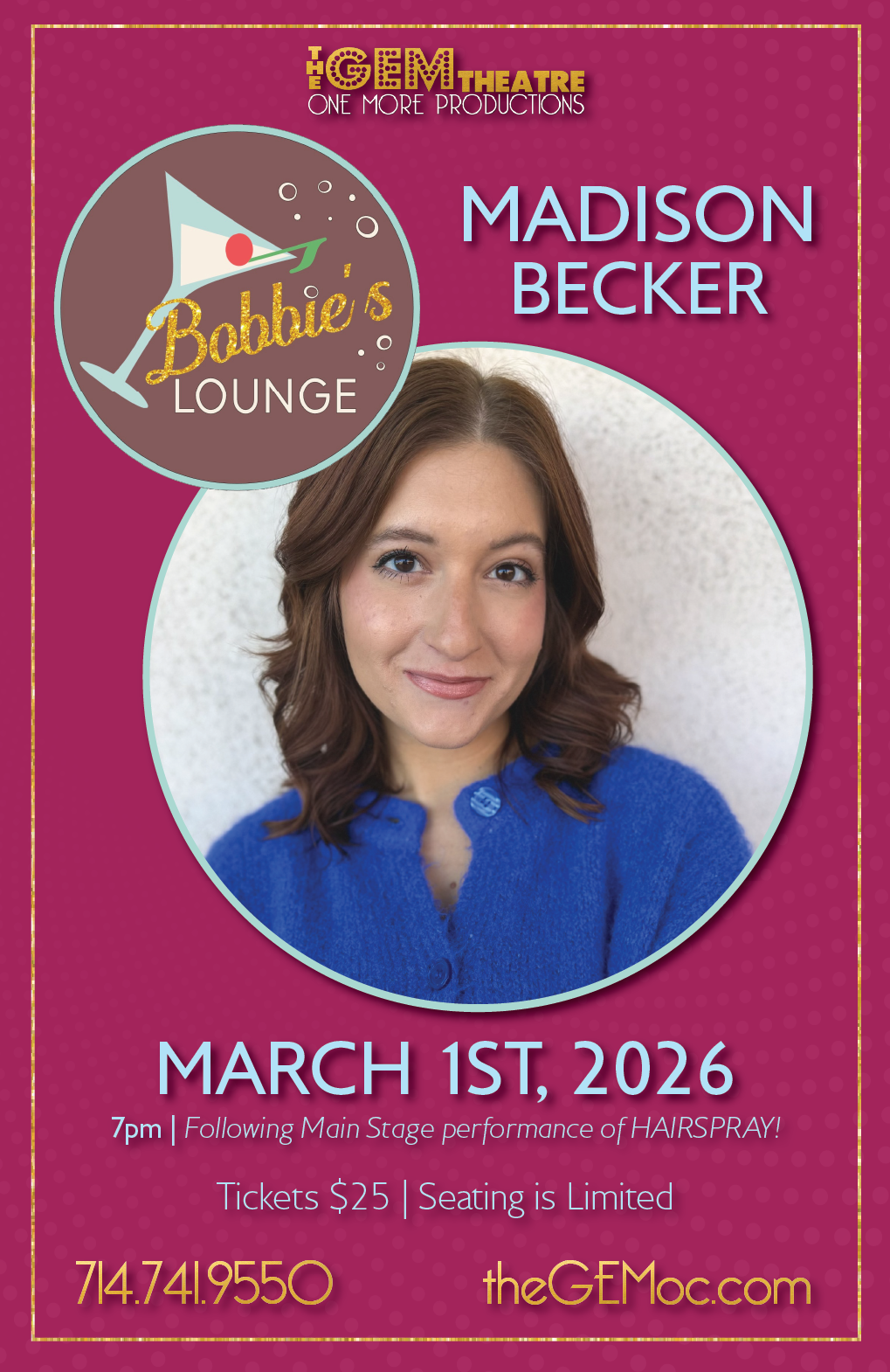 Bobbie's Lounge Featuring Madison Becker!