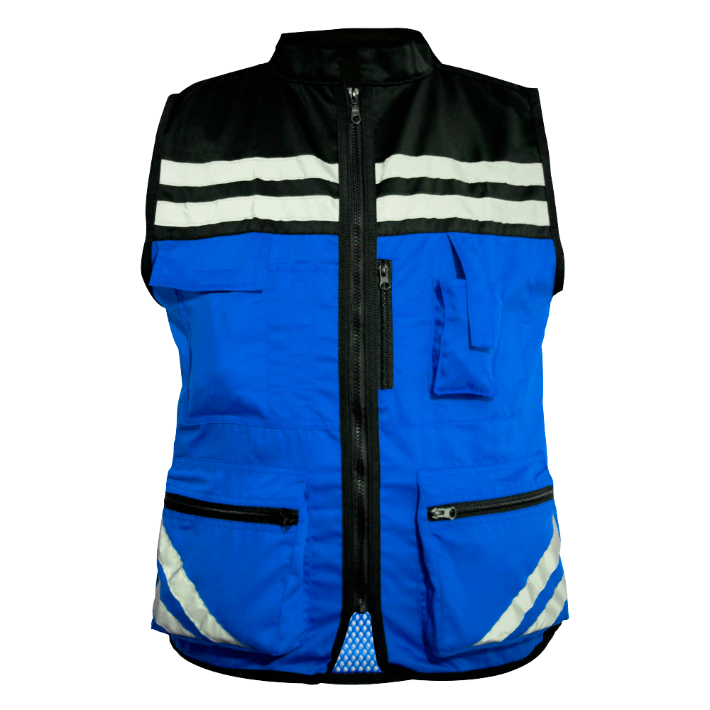 Chaleco De Seguridad Reflejante Tipo Brigadista "Spark" Gluh Azul