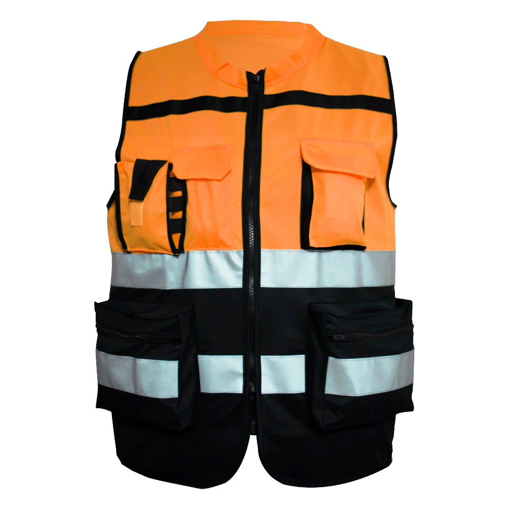 Chaleco Seguridad Industrial Reflejante "Star" Gluh Naranja