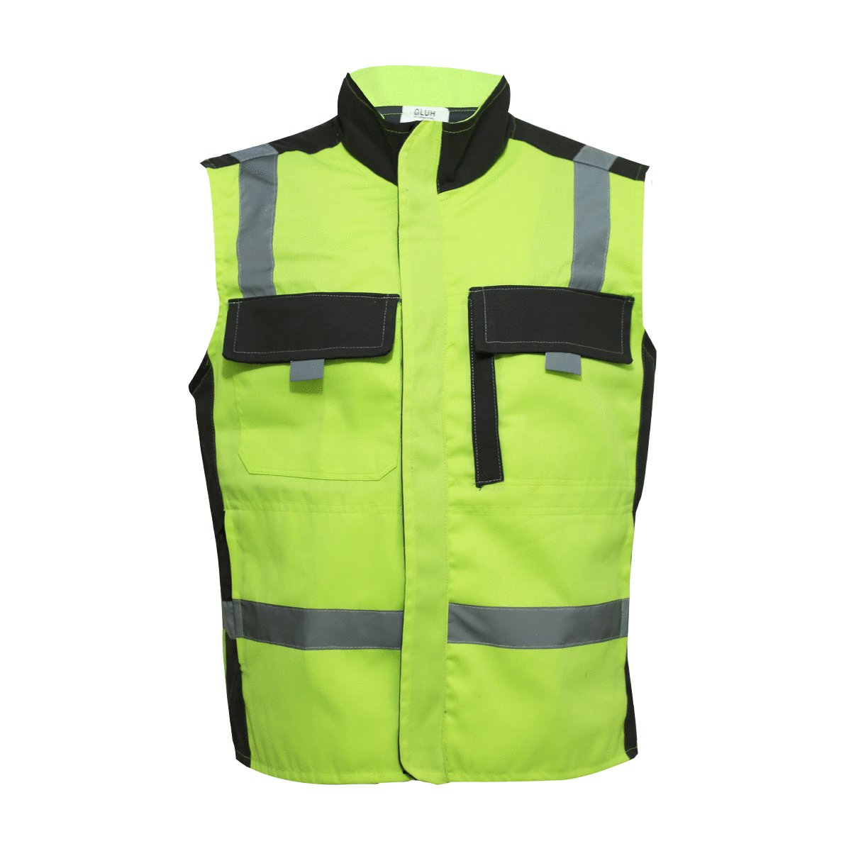 Chaleco de Seguridad Tipo Brigadista de Gabardina "Volt" Amarillo