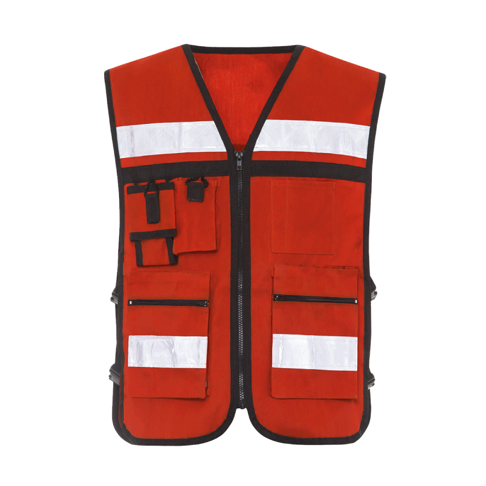 Chaleco de Seguridad Industrial "Brigadista" Gluh Rojo