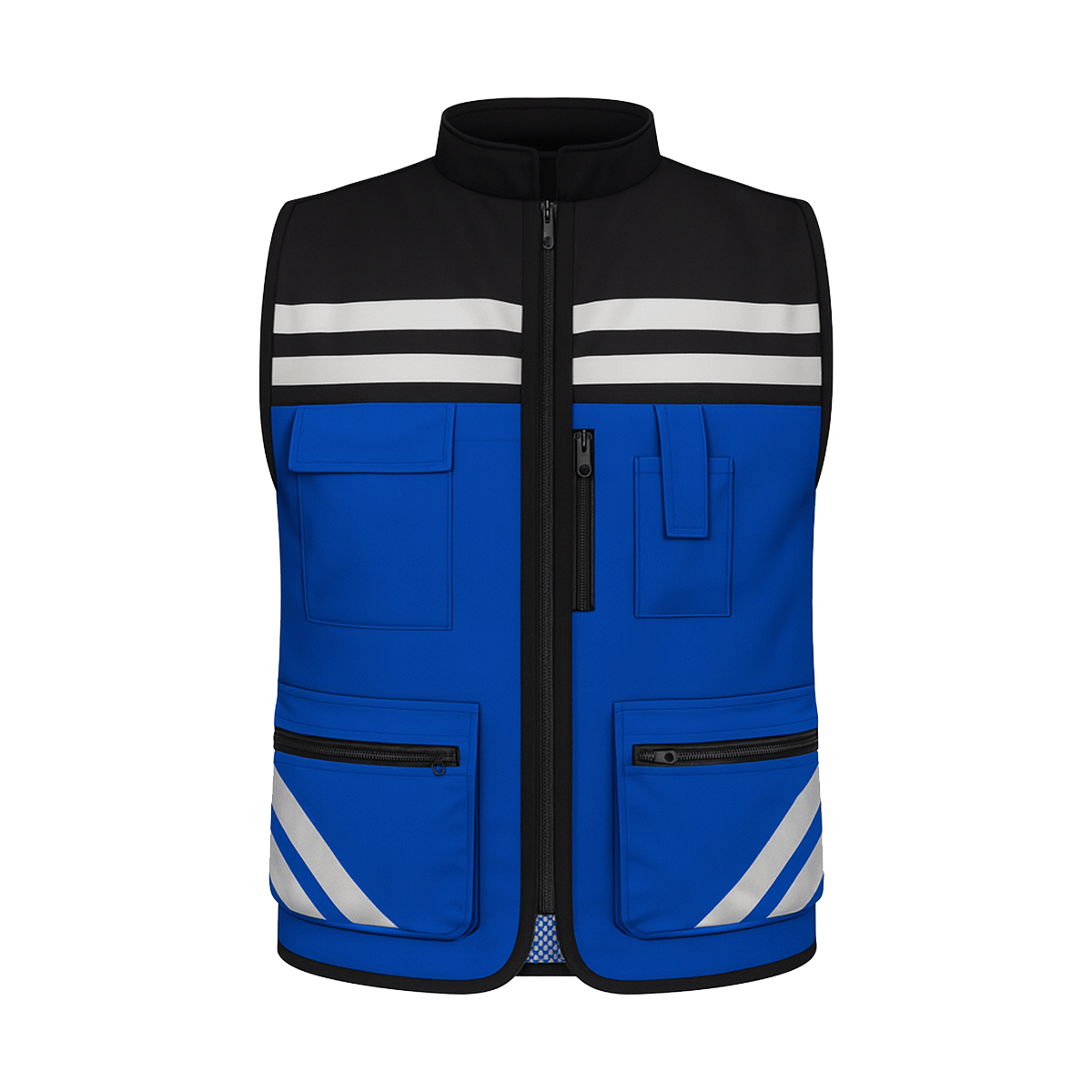 Chaleco De Seguridad Reflejante Tipo Brigadista "Spark" Gluh Azul