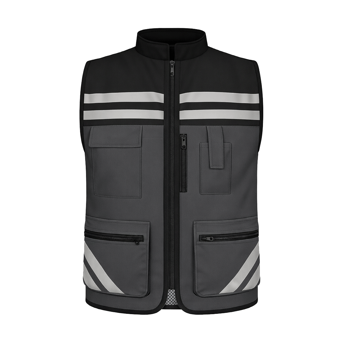 Chaleco De Seguridad Reflejante Tipo Brigadista "Spark" Gluh Gris