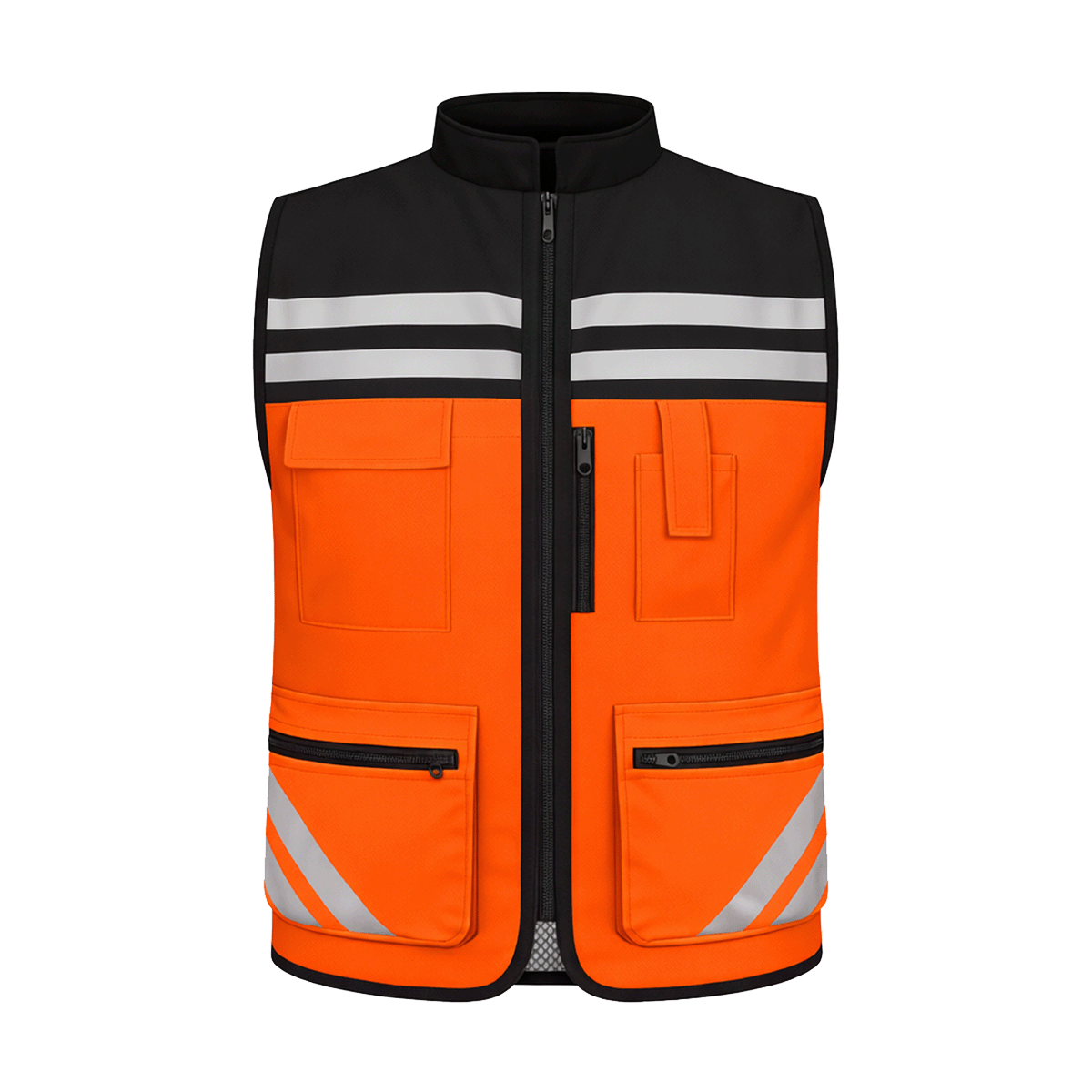 Chaleco De Seguridad Reflejante Tipo Brigadista "Spark" Gluh Naranja