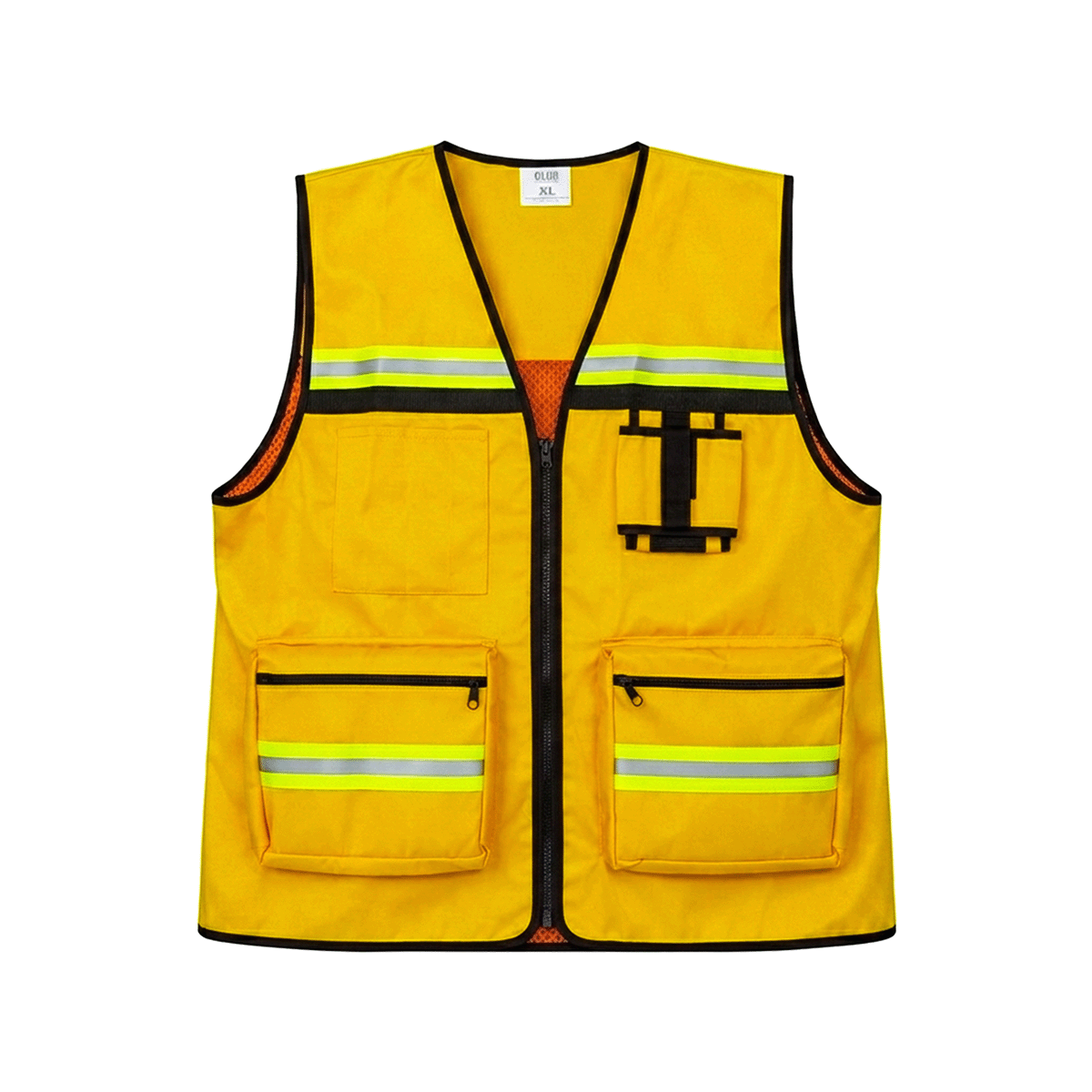 Chaleco Seguridad de Gabardina Combinado con Malla Red G "CRACKLES" Amarillo