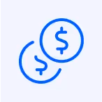 A money sign icon on a resume service