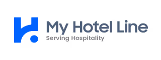 My Hotel Line logo with tagline 'Serving Hospitality'.