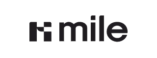 Mile brand logo with stylized letter M.