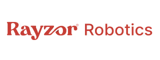 Rayzor Robotics logo with 'Rayzor' in bold red and 'Robotics' in regular red text.