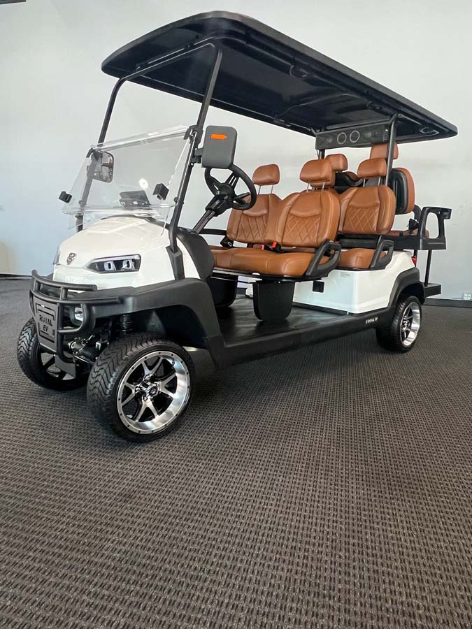 48-Volt C6L 6-Seater Lifted Golf Cart with Lithium Battery by Royal EV