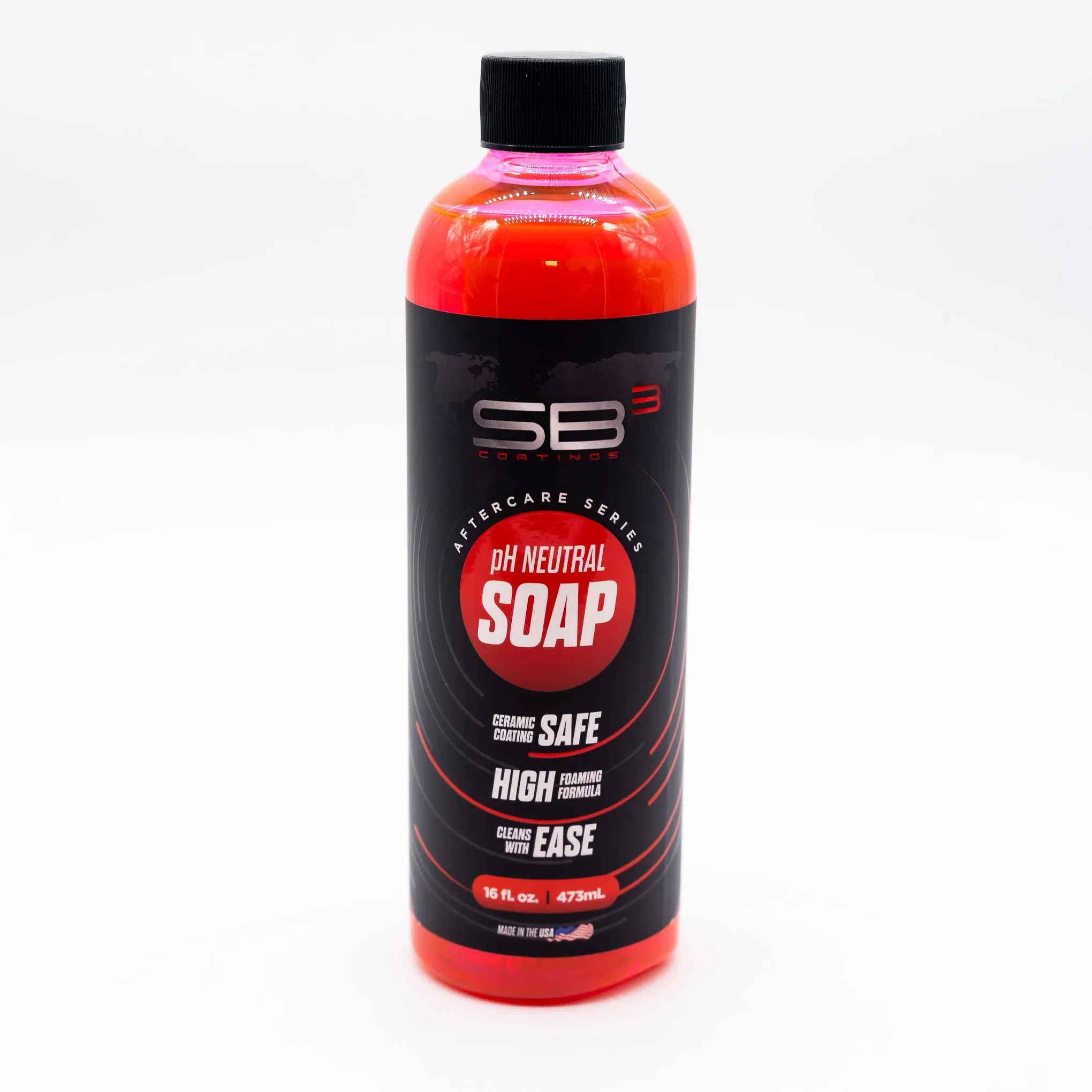 SB3 Coatings pH Neutral Soap, specifically formulated for safe cleaning on ceramic coatings applied by Chavez Auto Detailing.