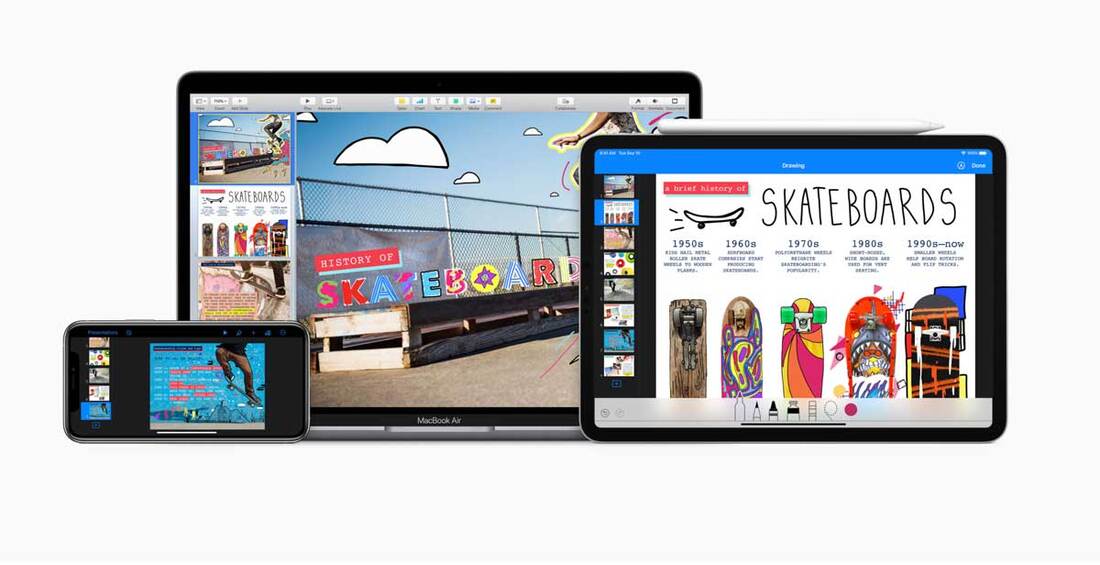 Image contains the apple keynote software