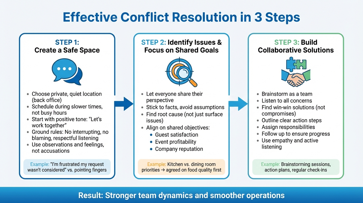 3-Step Conflict Resolution Process for Event Teams