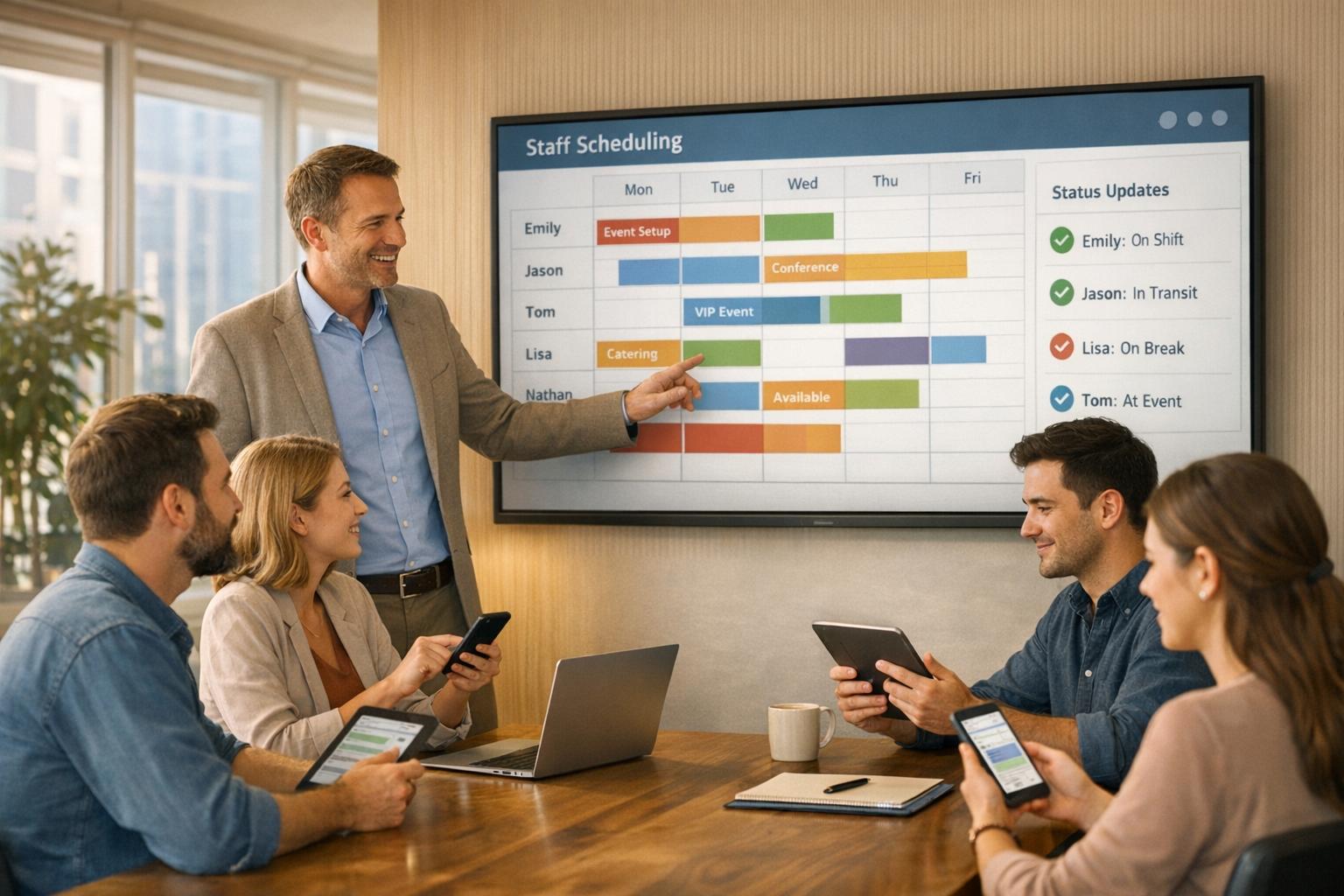 How Real-Time Staff Updates Improve Event Scheduling
