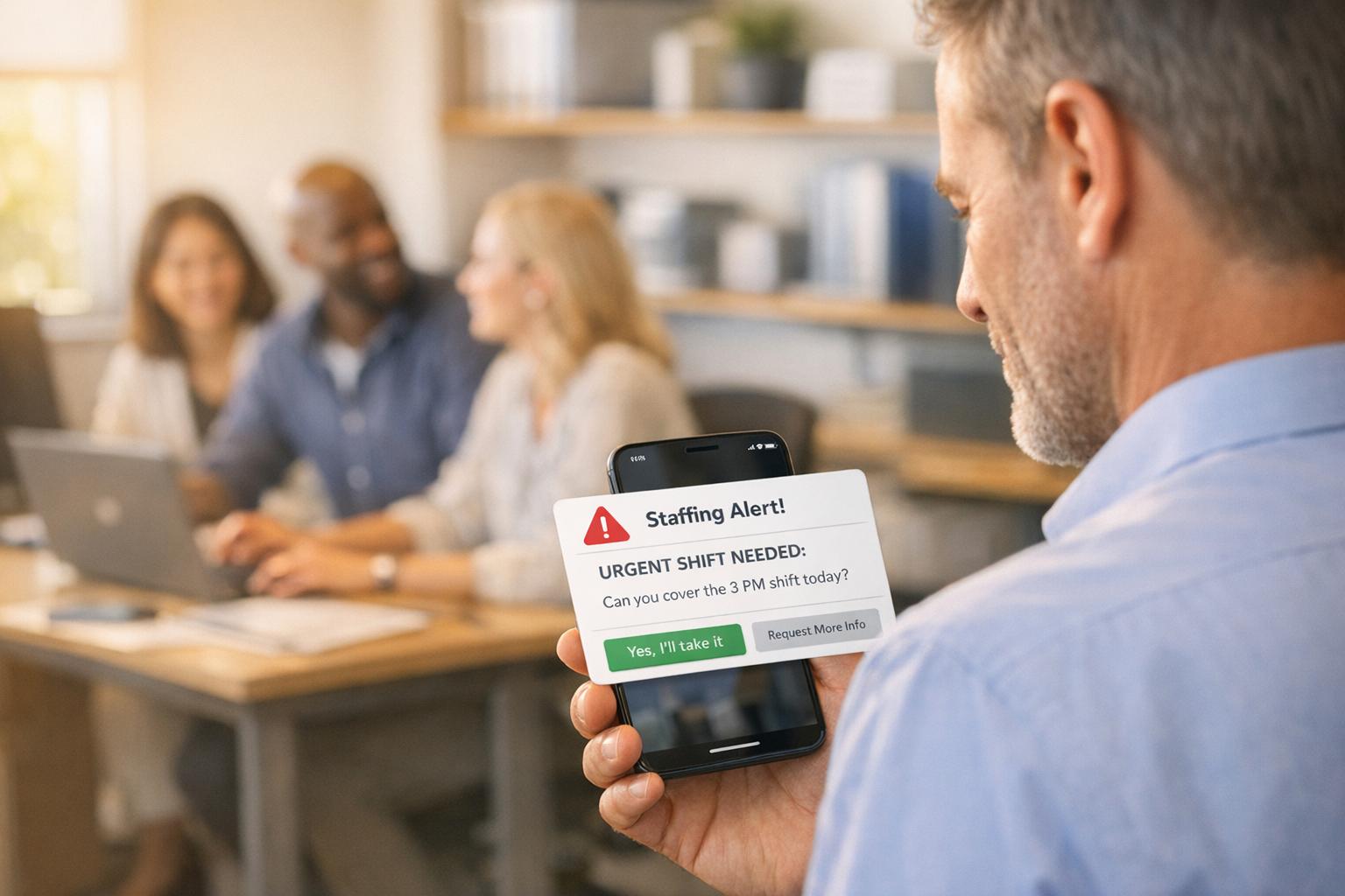Automated Notifications for Last-Minute Staffing