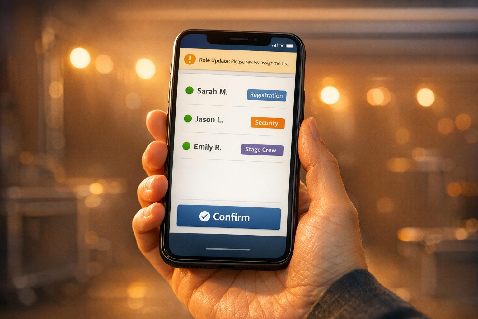 Mobile Role Assignments for Last-Minute Changes