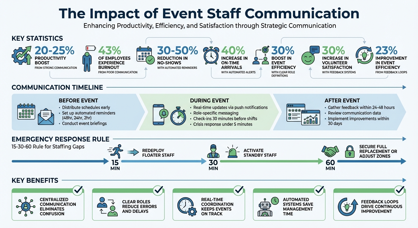 Event Staff Communication Impact Statistics and Key Benefits