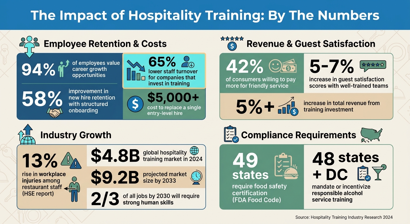 Key Statistics on Hospitality Training ROI and Impact