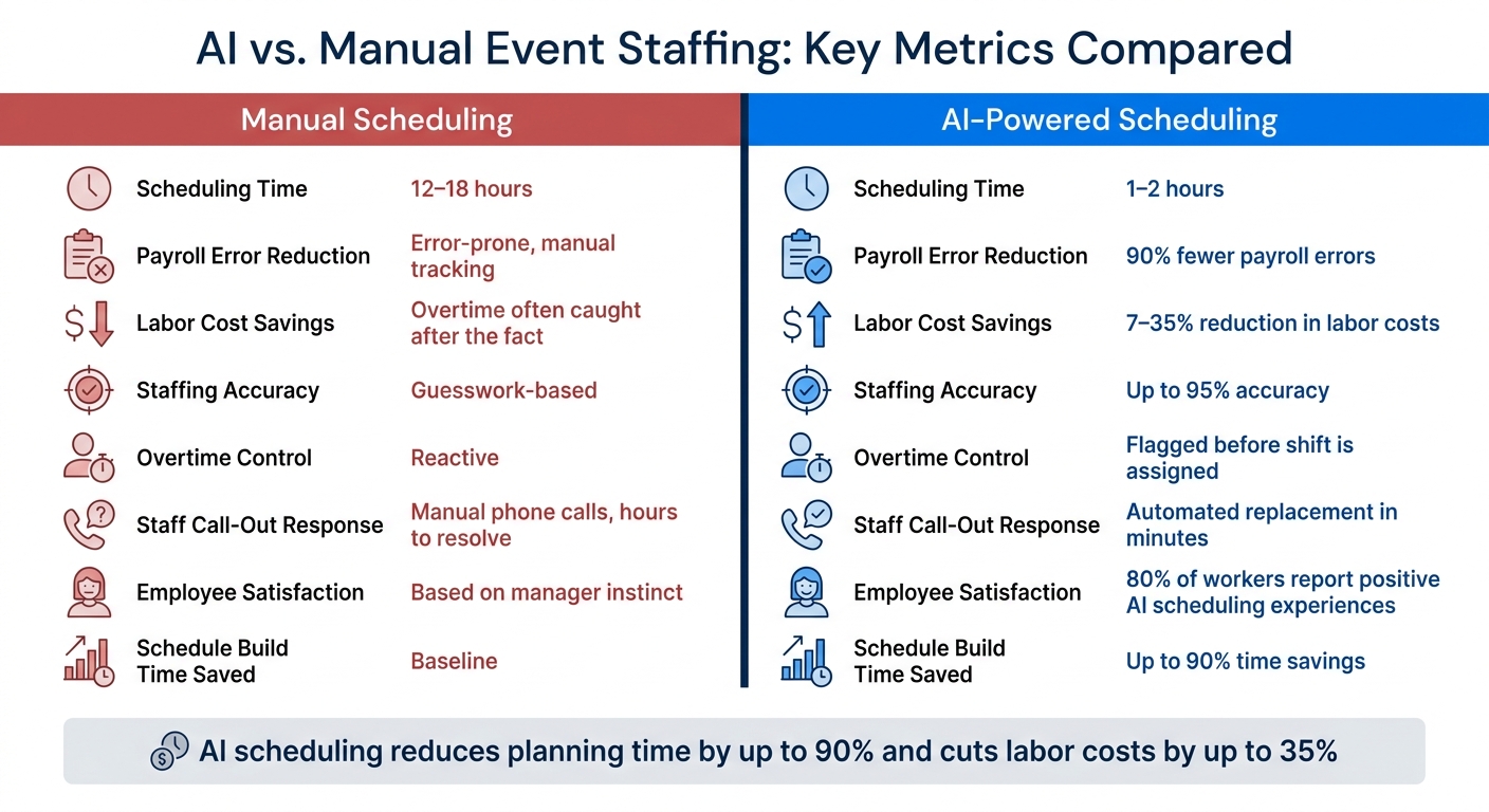 AI vs. Manual Event Staffing: Key Metrics Compared