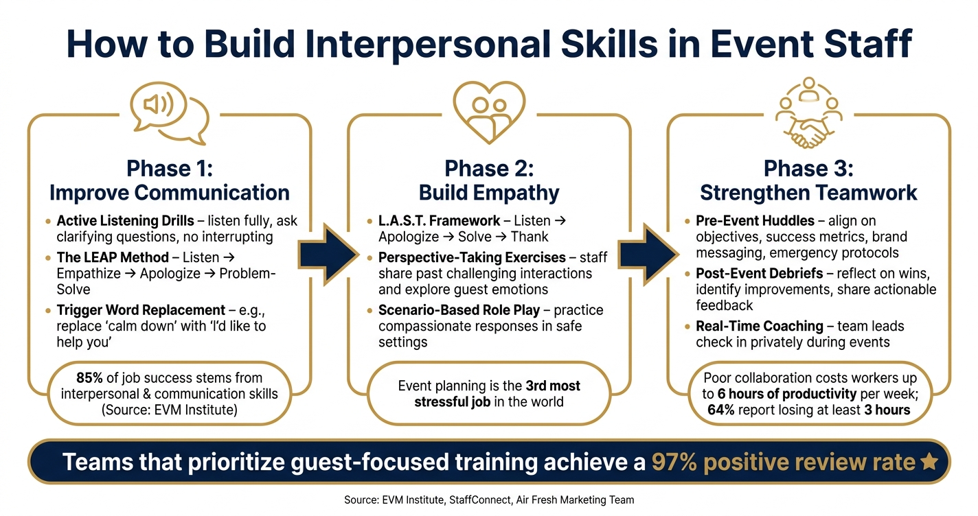 How to Build Interpersonal Skills in Event Staff: A Step-by-Step Framework