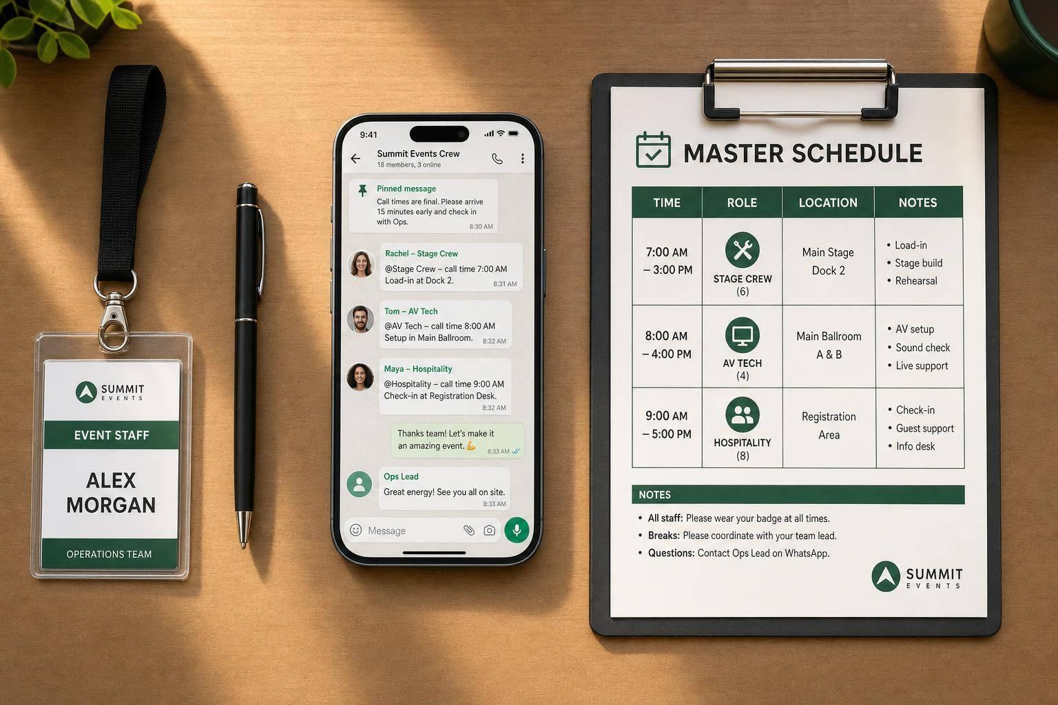 Event Staff Scheduling 