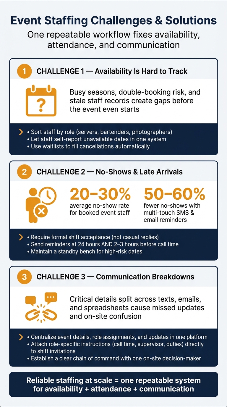 Event Staffing: Key Problems, Stats & Solutions at a Glance