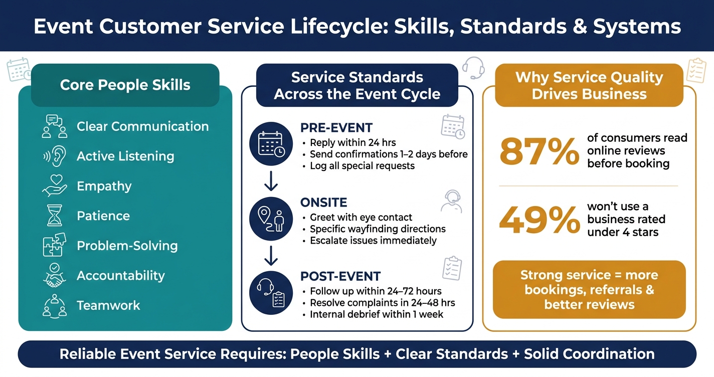 Event Customer Service Lifecycle: Skills, Standards & Systems