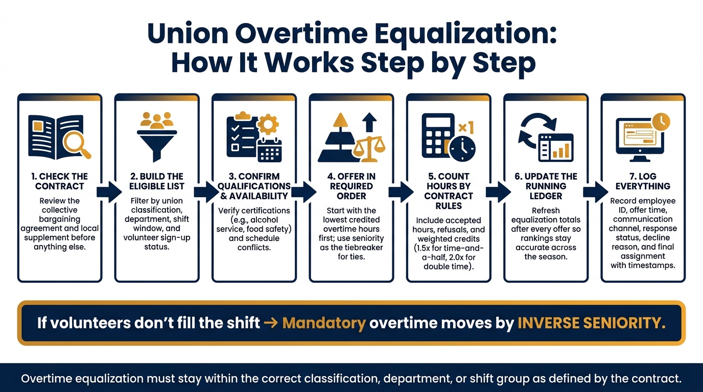 Union Overtime Equalization: Step-by-Step Scheduling Process