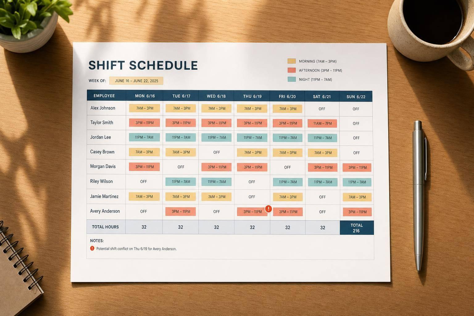 Event Staff Scheduling 
