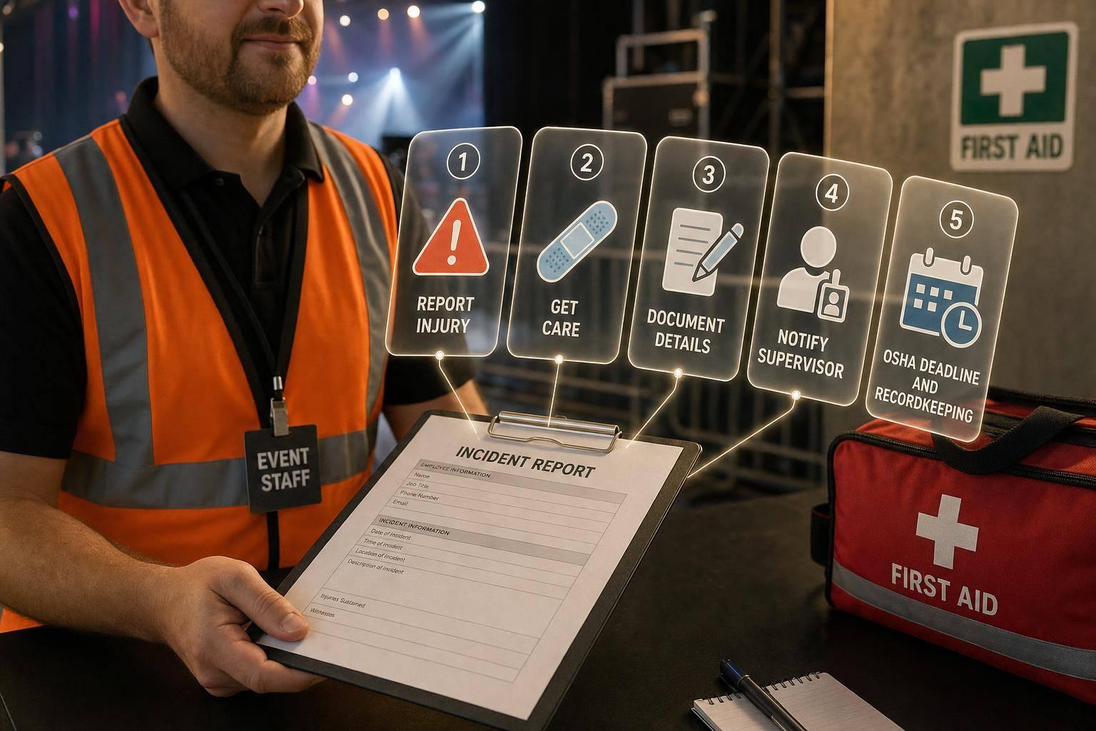 How Event Staff Report Work Injuries