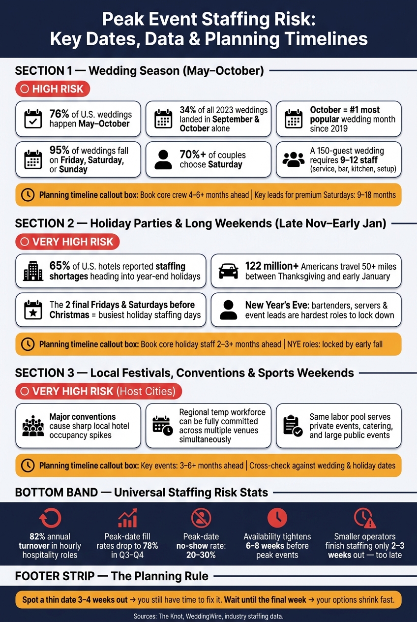 Peak Event Staffing Risk: Key Dates, Data & Planning Timelines
