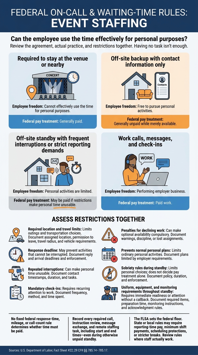 FLSA On-Call Pay: Paid Waiting vs. Unpaid Availability