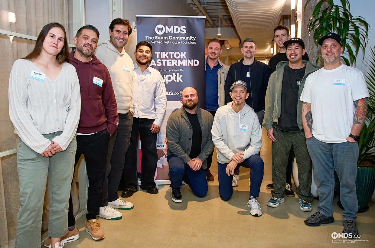 MDS founder reviewing growth strategy with community peers