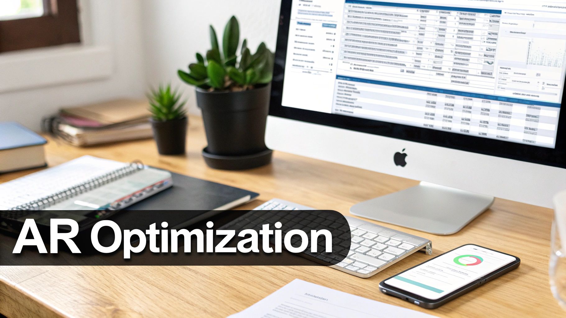 Infographic showing key data about Accounts Receivable Optimization