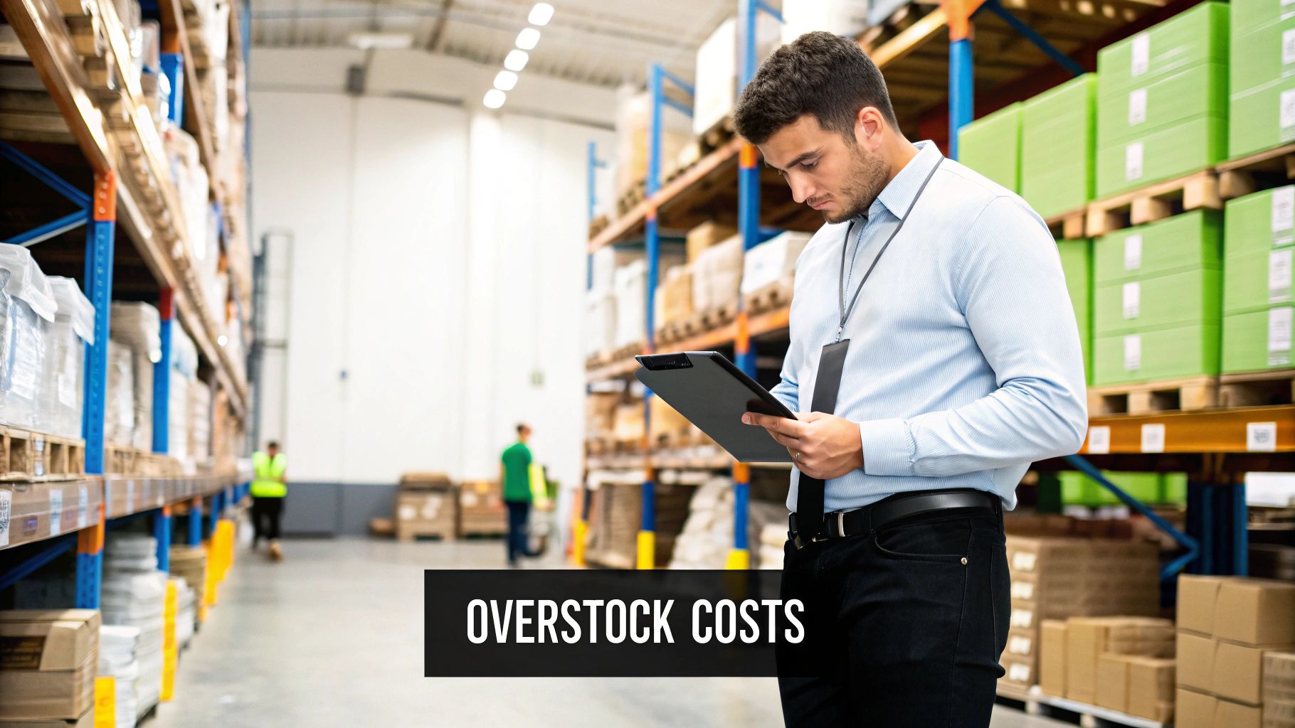 A high-tech view of a global supply chain with interconnected nodes and data points