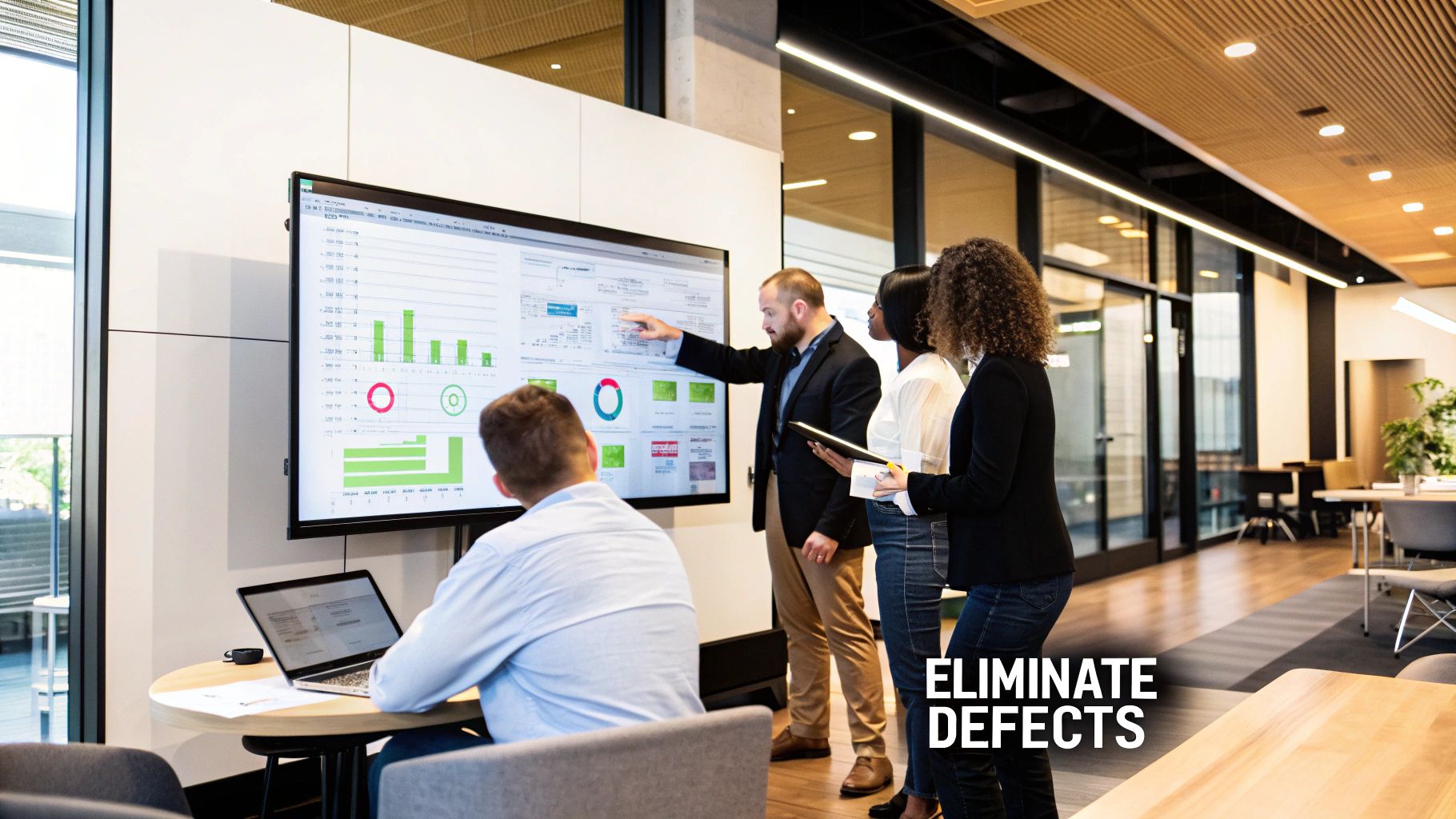 Infographic explaining the Six Sigma DMAIC process