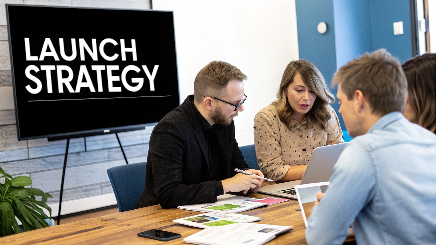 A graph showing an upward trend line, symbolizing brand growth and scaling.