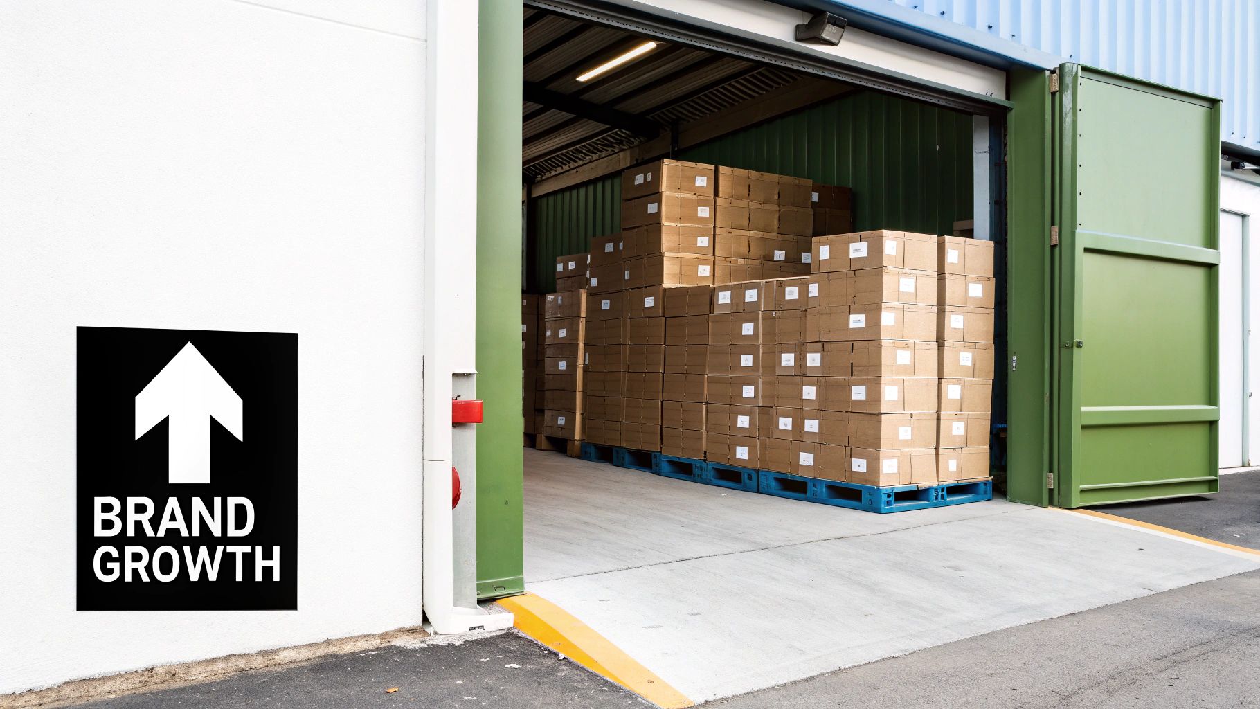 A magnifying glass hovering over a bar chart, indicating a focus on data-driven growth and scaling an Amazon brand.