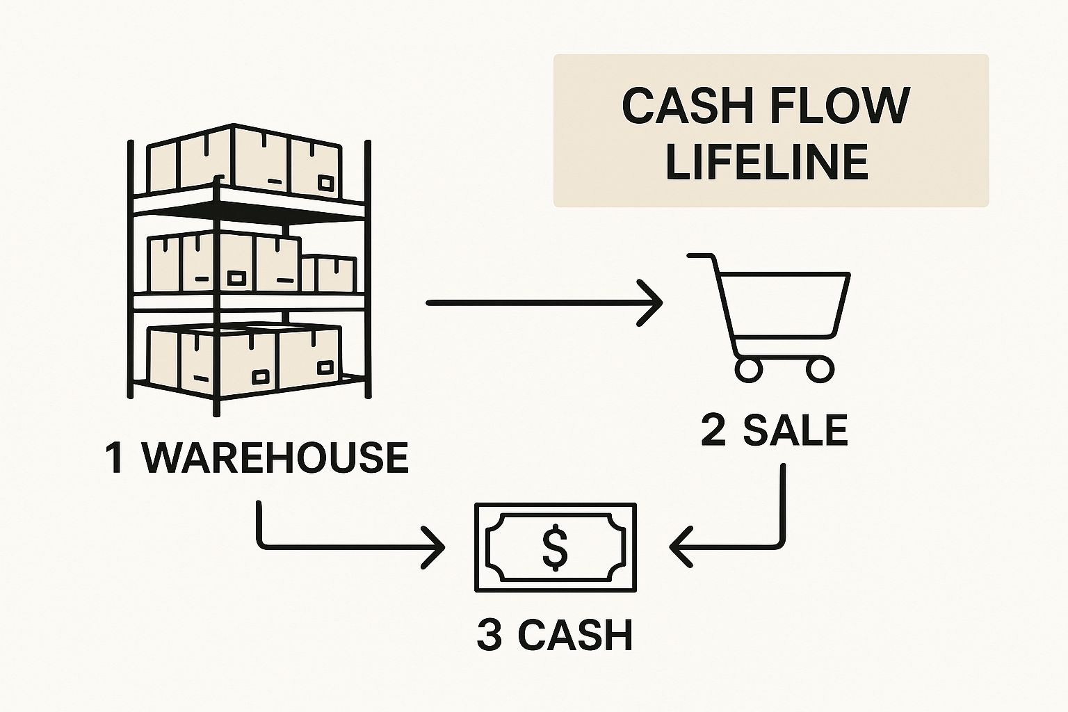 Infographic about how to manage cash flow