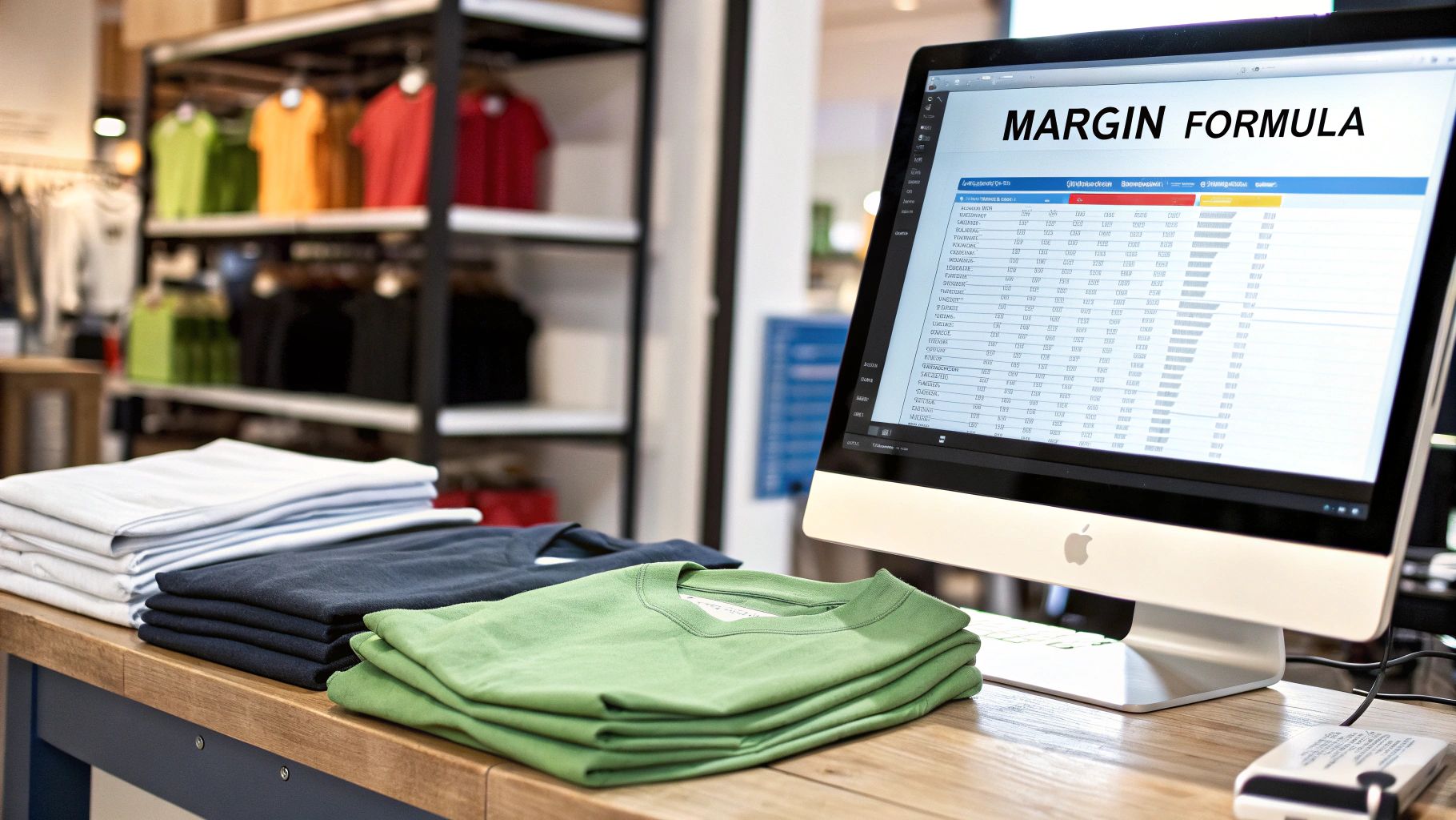 A person using a calculator with financial documents, illustrating the process of calculating contribution margin.
