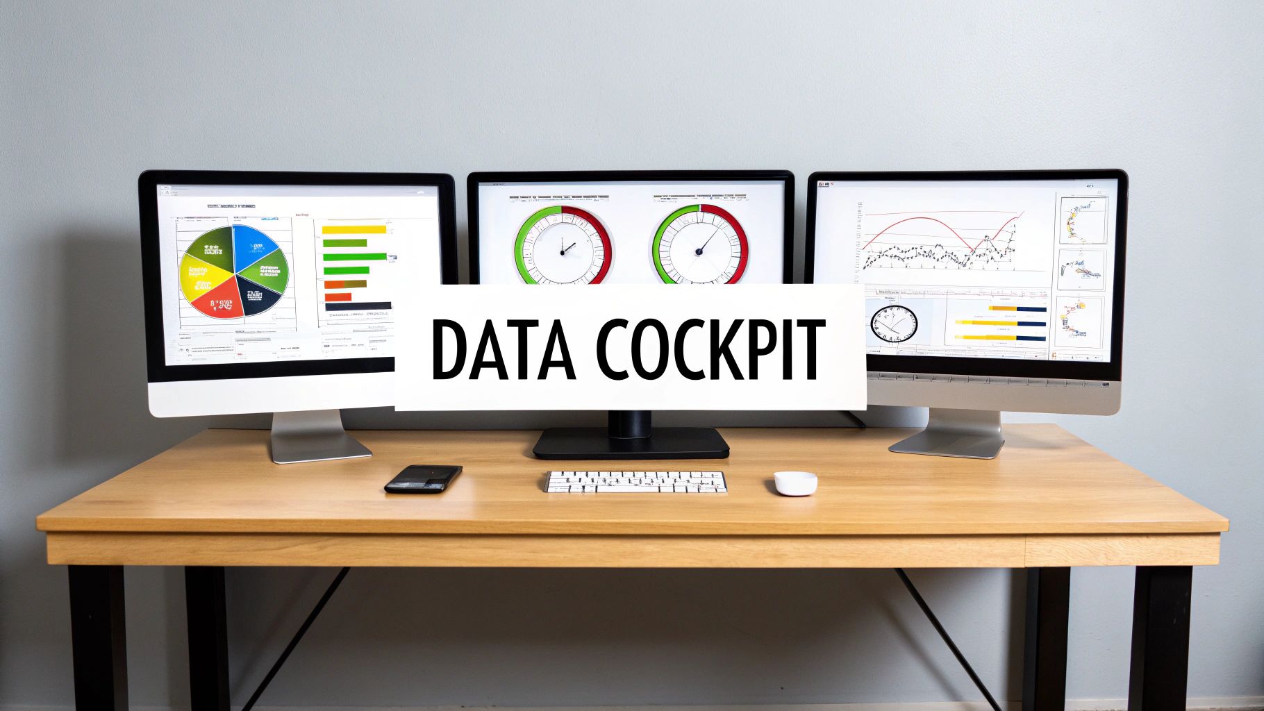 A modern performance metrics dashboard displaying various charts and graphs on a screen